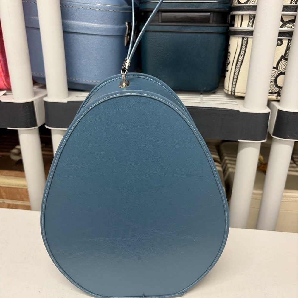 NEW Vintage Retro MCM Teardrop Suitcase Hat Box.